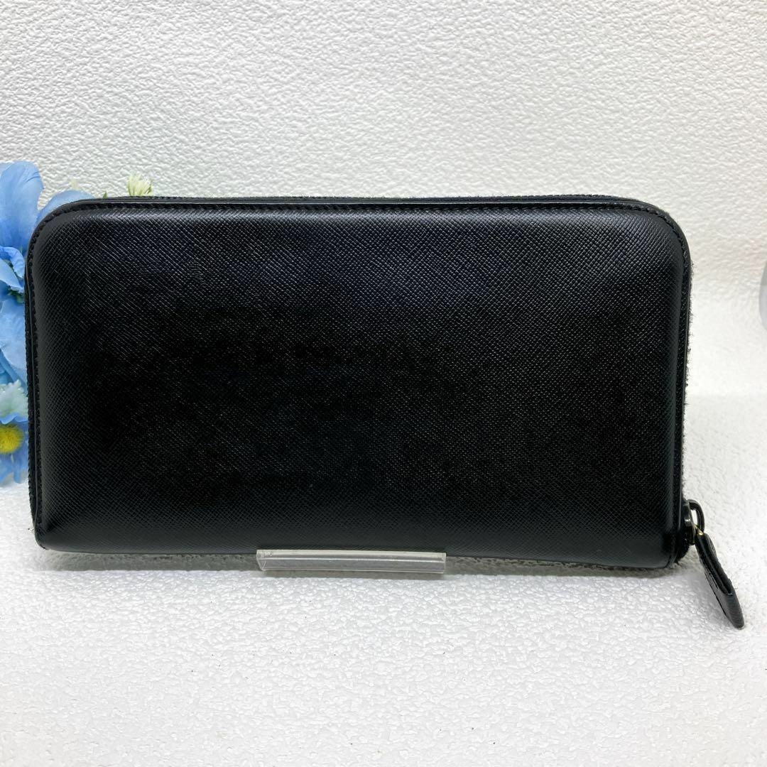 PRADA - 【超美品 鑑定済】PRADA プラダ ラウンドファスナー 長財布