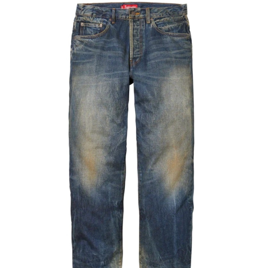 Supreme(シュプリーム)のSupreme Distressed Loose Fit Selvedge メンズのパンツ(デニム/ジーンズ)の商品写真