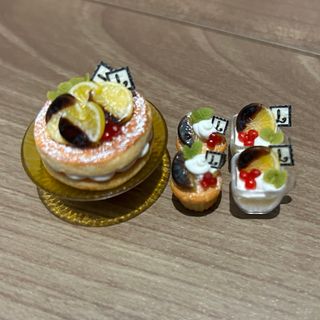 ミニチュア スイーツ レモン ケーキスタンド セット(ミニチュア)