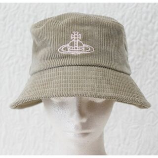新品【ヴィヴィアンウエストウッド】ORB刺繍 コーデュロイ バケットハット 帽子