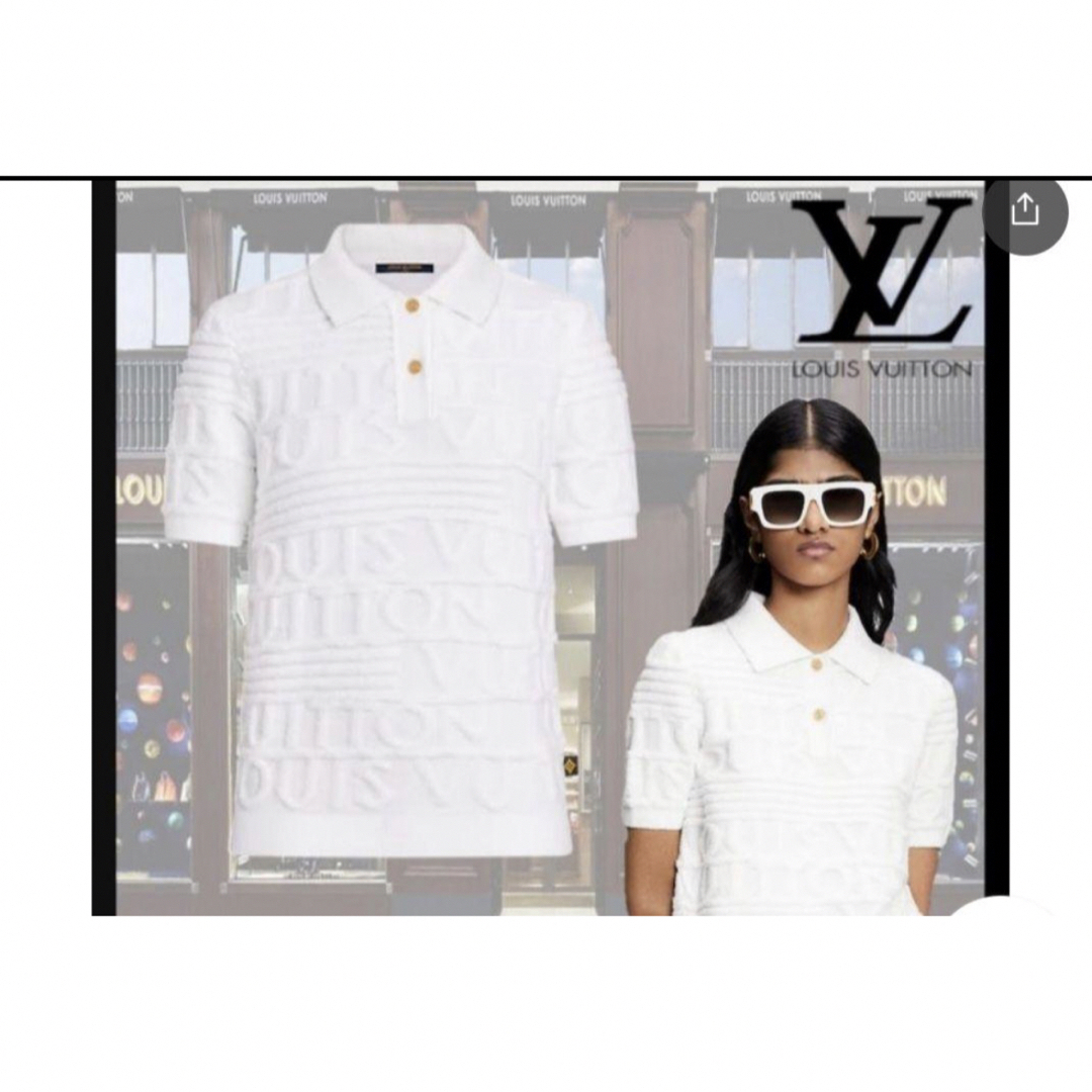 LOUIS VUITTON - 新品!ルイヴィトンのレディースポロシャツと箱と袋の LOUIS VUITTON - 新品!ルイヴィトンのレディースポロシャツと箱と袋の