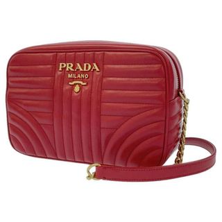 プラダ ダイアグラム クロスボディバッグ チェーンショルダーバッグ 1BH083 レザー レディース PRADA 【222-91651】