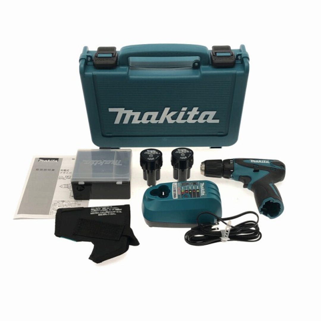 ☆極美品☆ makita マキタ 10.8V 充電式ドライバドリル DF330DWX バッテリ2個(10.8V 1.3Ah) 充電器 ケース付き  電動工具 80895