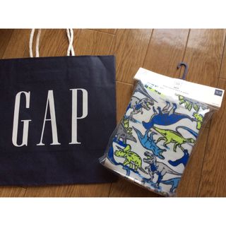 ベビーギャップ(babyGAP)のギャップgapロゴ入新品未使用長袖パジャマ上下セット80男の子恐竜ダイナソー青緑(パジャマ)