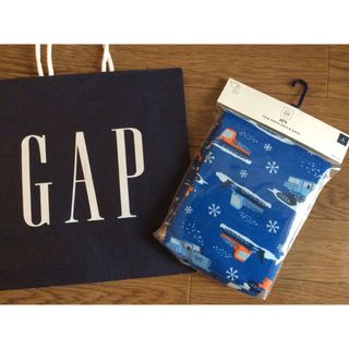 ベビーギャップ(babyGAP)のギャップgapbabyロゴ入新品未使用長袖パジャマ上下セット2T青カラフル働く車(パジャマ)