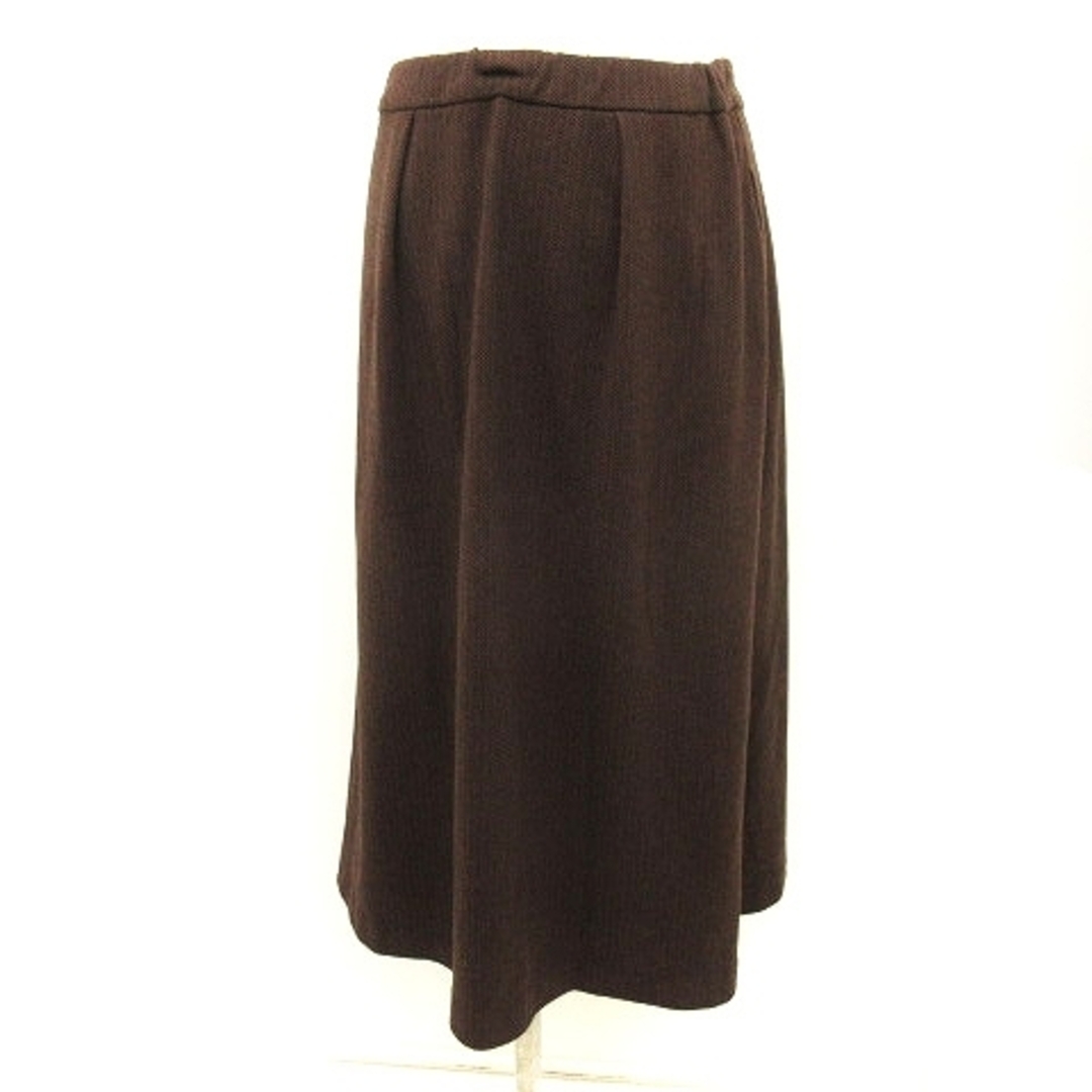 MACKINTOSH PHILOSOPHY(マッキントッシュフィロソフィー)のマッキントッシュフィロソフィー ひざ丈スカート コットン 茶 黒 38 M位 レディースのスカート(ひざ丈スカート)の商品写真
