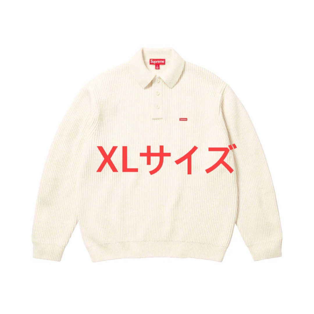 IvorySIZEsupreme Small Box Polo Sweater  XL