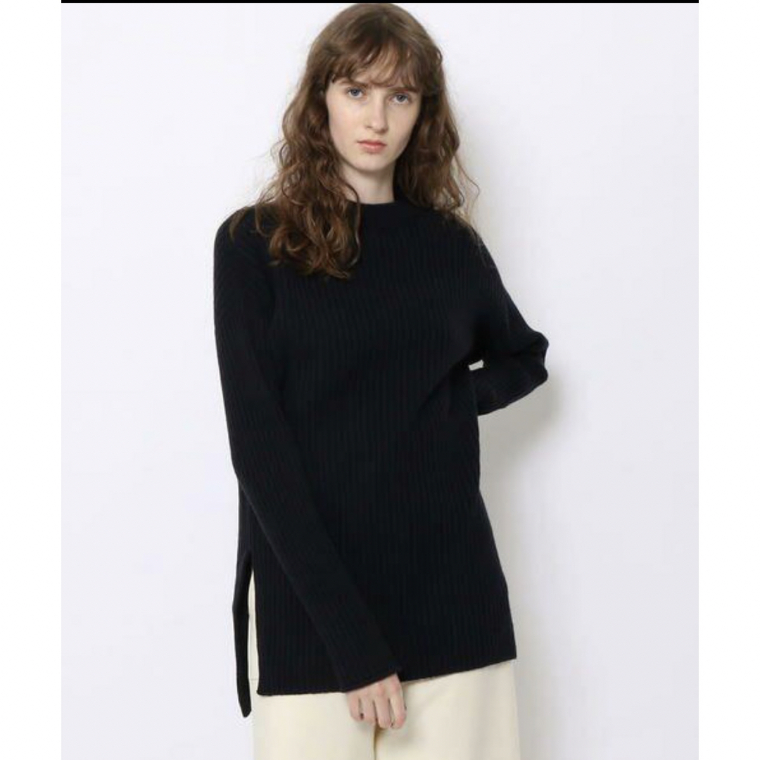 GALERIE VIE - GALERIE VIE ウールカシミヤリブ クルーネックプル