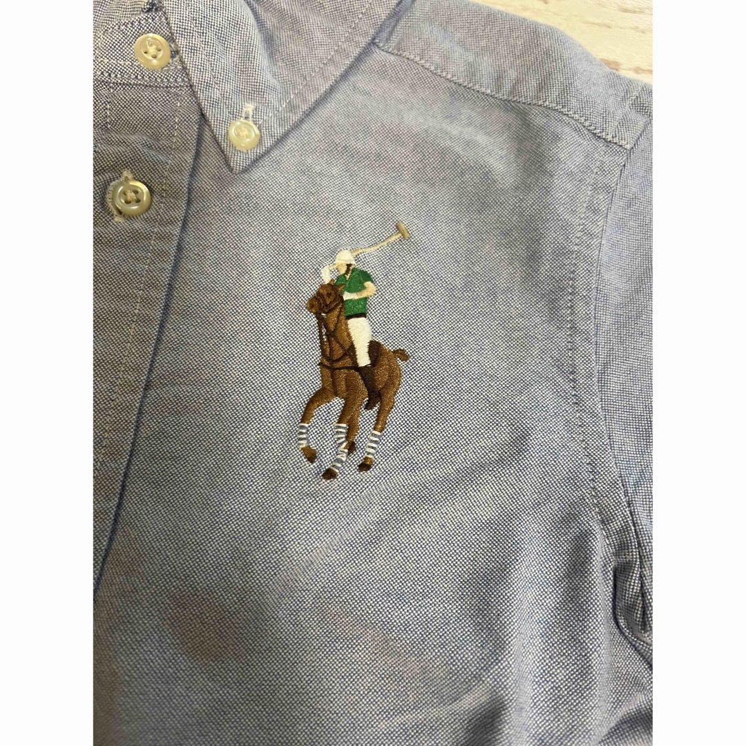 Ralph Lauren(ラルフローレン)のラルフローレン　ビッグポロボタンダウンシャツ110 キッズ/ベビー/マタニティのキッズ服男の子用(90cm~)(ブラウス)の商品写真
