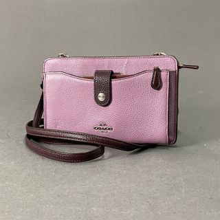 COACH - コーチ COACH メッセンジャーバッグ パープル ミニ ...