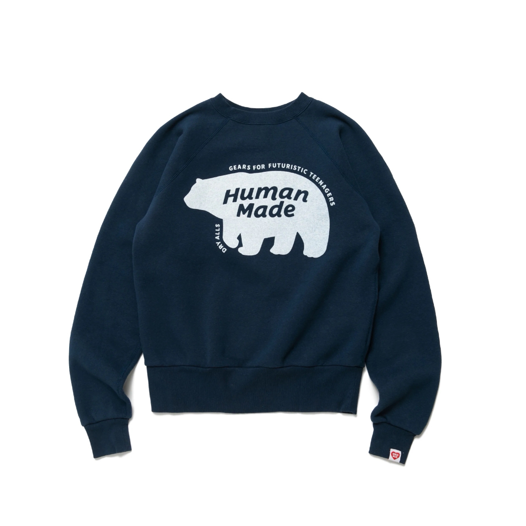 HUMAN MADE(ヒューマンメイド)のRAGLAN CREW NECK SWEATSHIRT 2XL メンズのトップス(スウェット)の商品写真