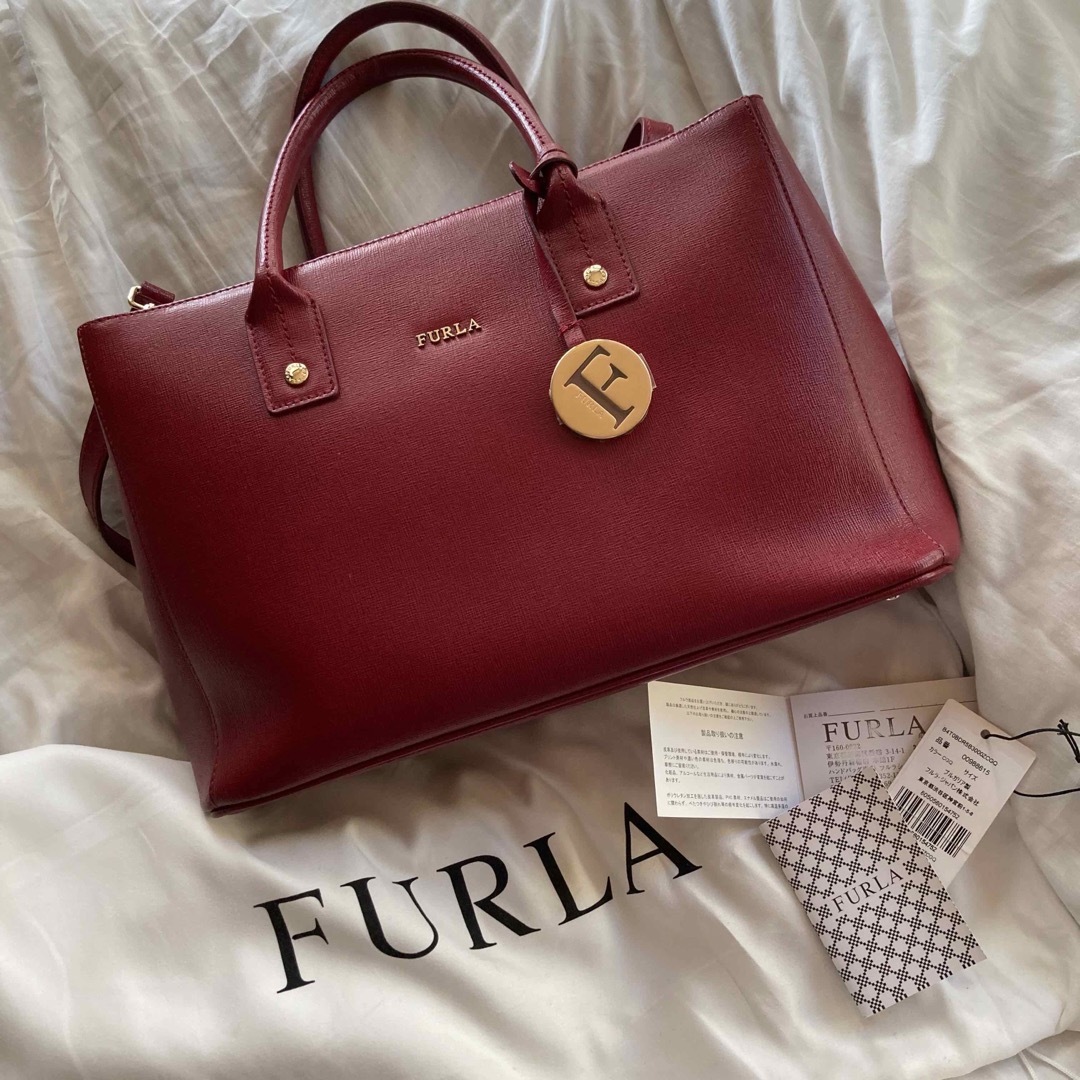 Furla - 【伊勢丹購入未使用•正規品】FURLA 2wayハンドバッグ 赤 ...