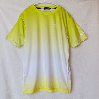 コンバース(CONVERSE)のCONVERSE グラデーション 半袖 Tシャツ スポーツウエア 黄緑 M(Tシャツ(半袖/袖なし))