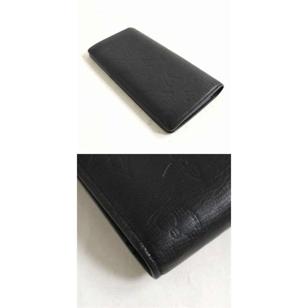 美品▽ルイヴィトン ポルトフォイユブラザ モノグラムシャドウ 型押し