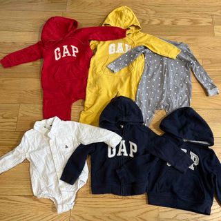 ベビーギャップ(babyGAP)のGAP ギャップ　ロンパース　カバーオール　ジップ　パーカー　セット　まとめ売り(その他)