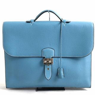 BOTTEGAVENETA ボッテガヴェネタ ビジネスバッグ VNブリーフケースイントレチャート ライトブルー 248395 良品  56855