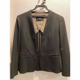 ユナイテッドアローズグリーンレーベルリラクシング(UNITED ARROWS green label relaxing)のユナイテッドアローズ　ノーカラージャケット　ブラック(ノーカラージャケット)