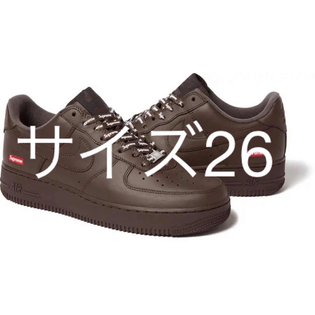 メンズSupreme × Nike Air Force 1 Low ブラウン