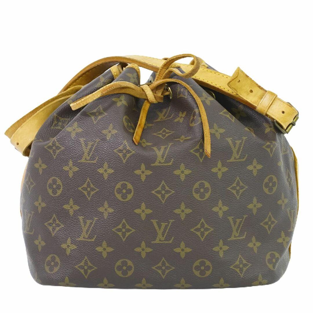 本物 ルイヴィトン LOUIS VUITTON LV プチノエ モノグラム ショルダーバッグ ブラウン M42226 Petit Noe ビトン バッグ