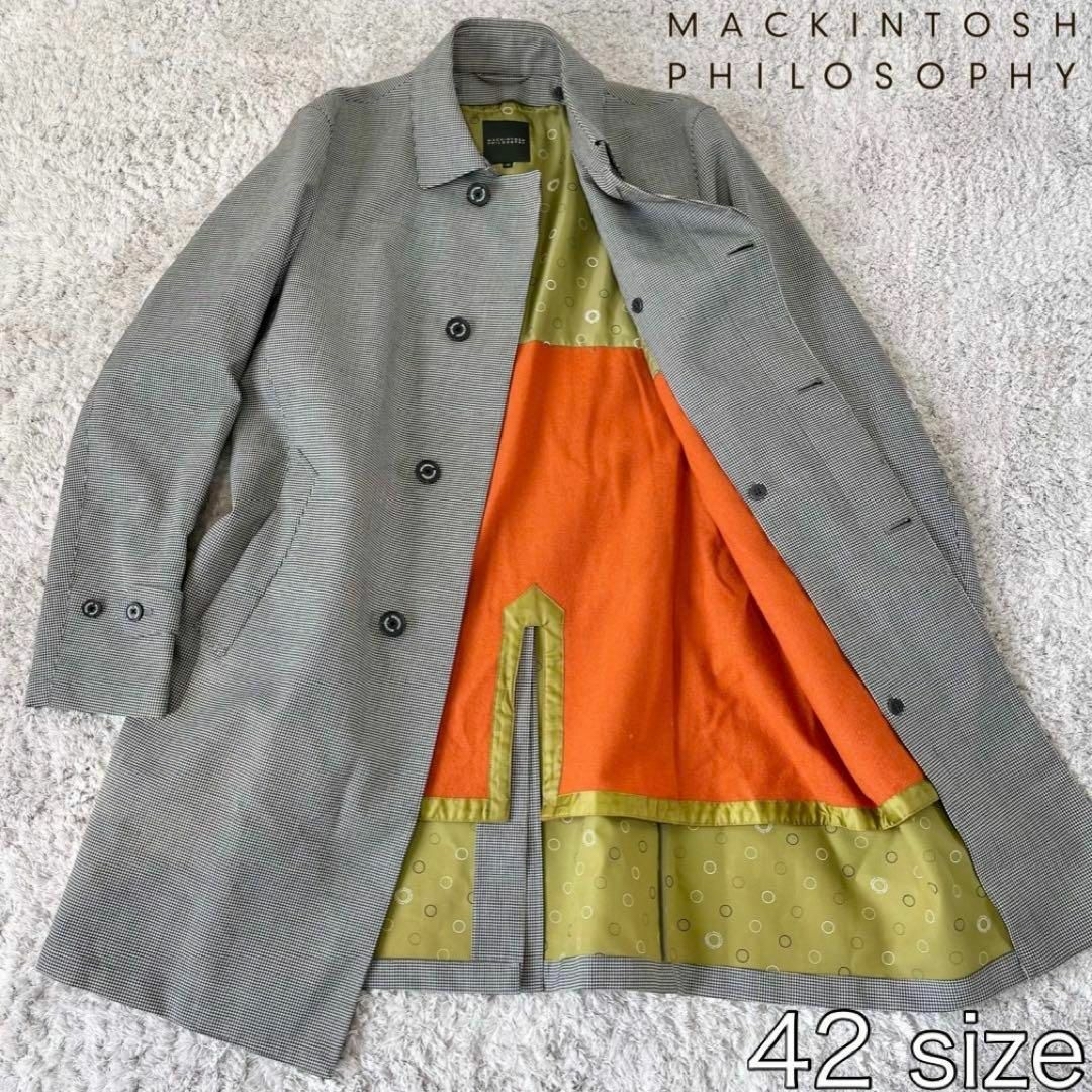 美品！MACKINTOSH PHILOSOPHY ライナー付 ステンカラーコート