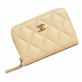 CHANEL コインケース キャビアスキン レザー ベージュ AP2741