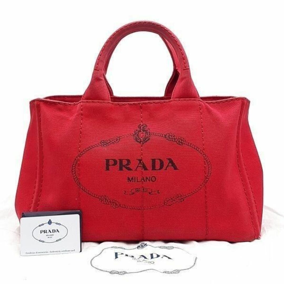 PRADA プラダ トートバッグ - 赤系