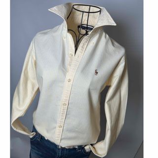 ポロラルフローレン(POLO RALPH LAUREN)の【お値下】RALPH LAUREN シャツ イエローストライプ カラーポニー (シャツ/ブラウス(長袖/七分))