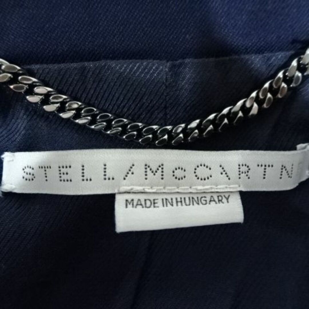 【美品】STELLA McCARTNEYステラマッカートニージャケット36紺約44cm肩