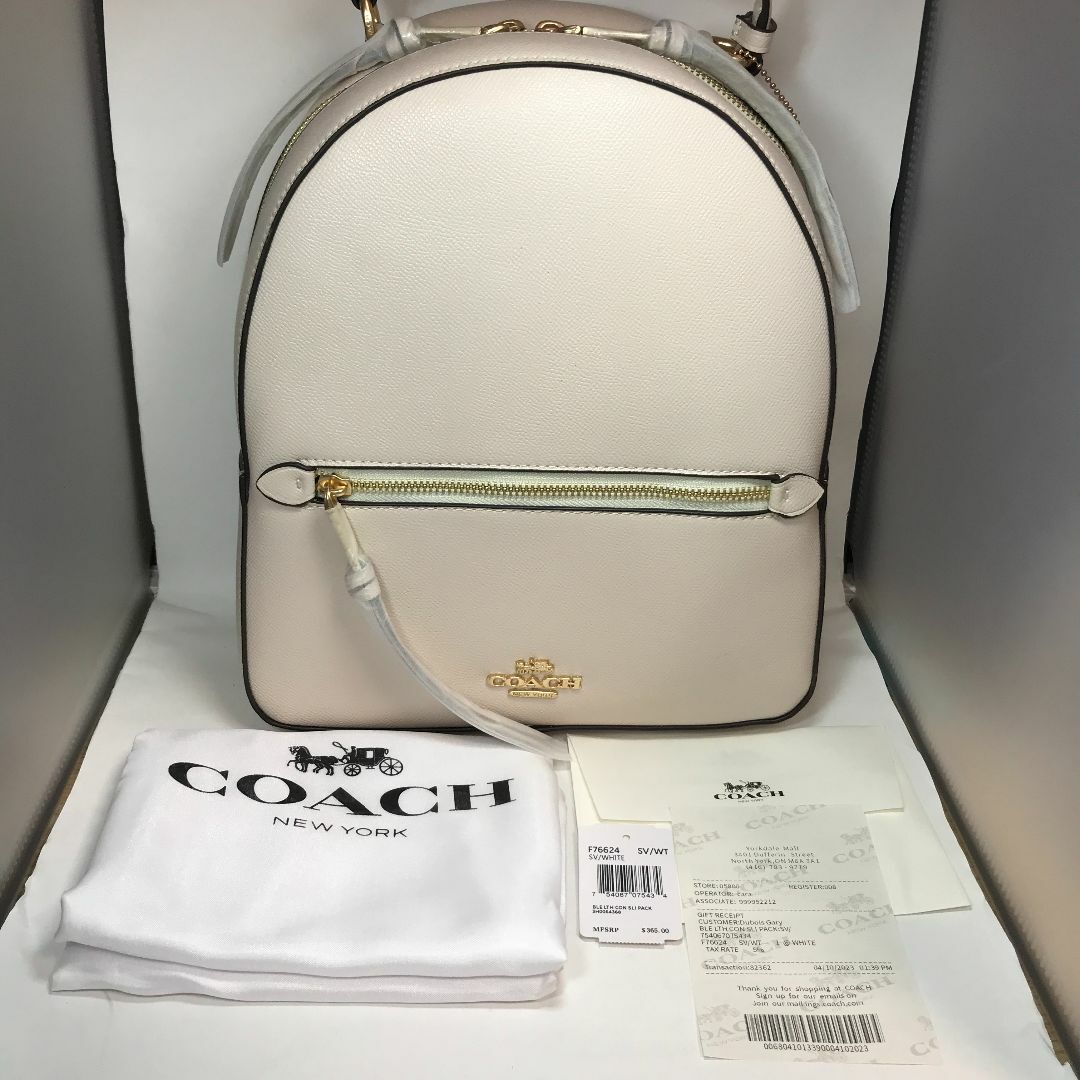 【新品・人気】COACH リュック バッグパック シグネチャー ホワイト