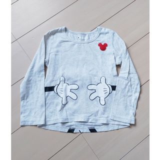 ベルメゾン(ベルメゾン)のBELLE MAISON　120センチ　長袖　ロンＴ　グレー　ミッキー(Tシャツ/カットソー)