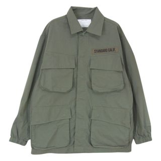 スタンダードカリフォルニア(STANDARD CALIFORNIA)のSTANDARD CALIFORNIA スタンダードカリフォルニア ジャケット Coolmax Stretch Ripstop Jungle Fatigue Jacket ジャングル ファティーグ ジャケット  モスグリーン系 MEIDIUM【中古】(その他)