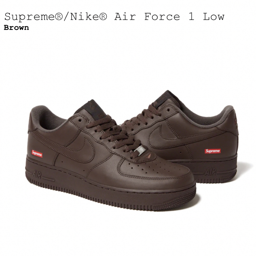 Supreme - Supreme Nike Air Force 1 Brown 28.0cmの通販 by ぽんた's ...