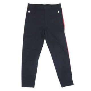 モンクレール(MONCLER)のMONCLER モンクレール チノパンツ PANTALONⅠ パンタロン サイドライン チノ トラックパンツ ブラック系 46【中古】(その他)