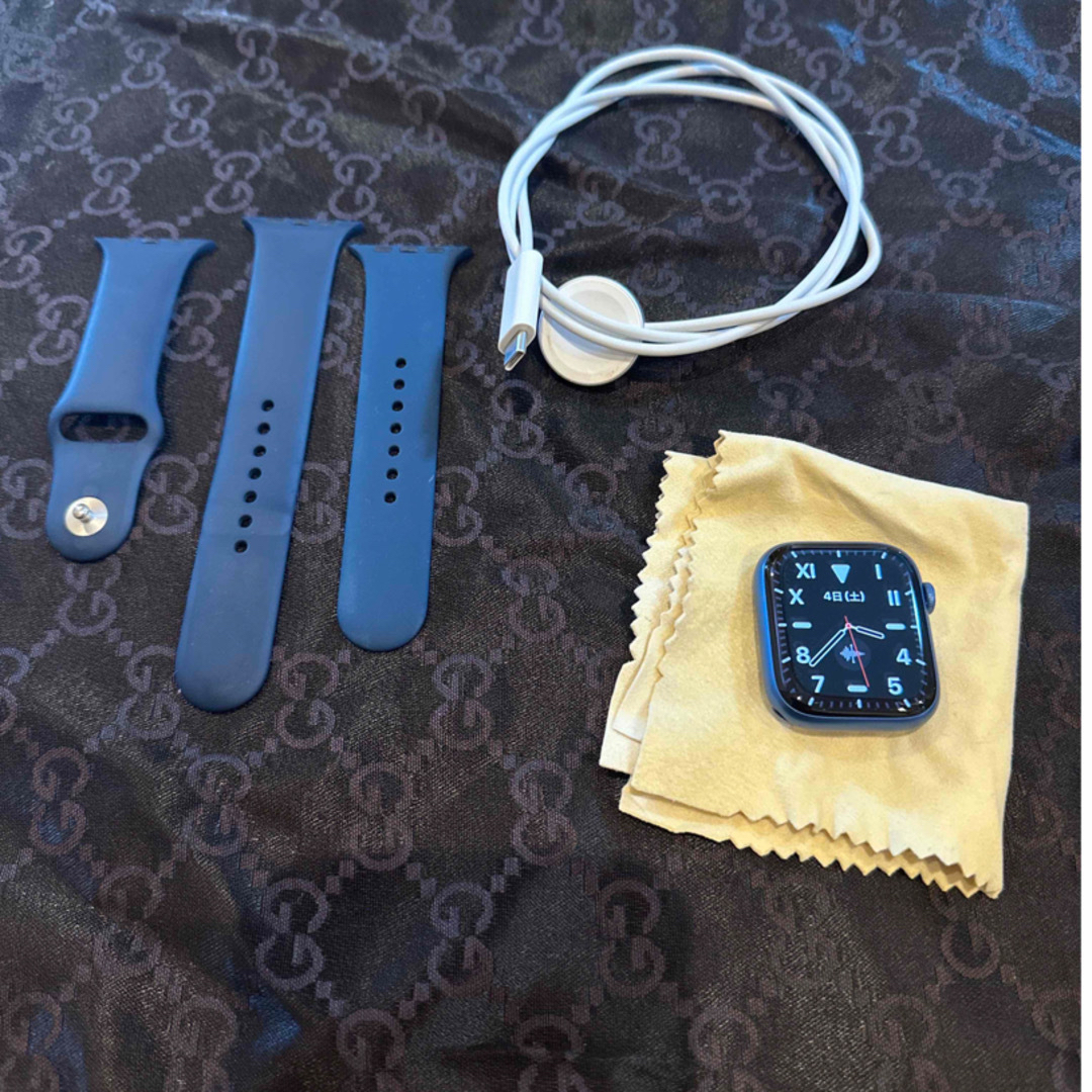 Apple Watch series7 45mm GPS ブルーモデル-