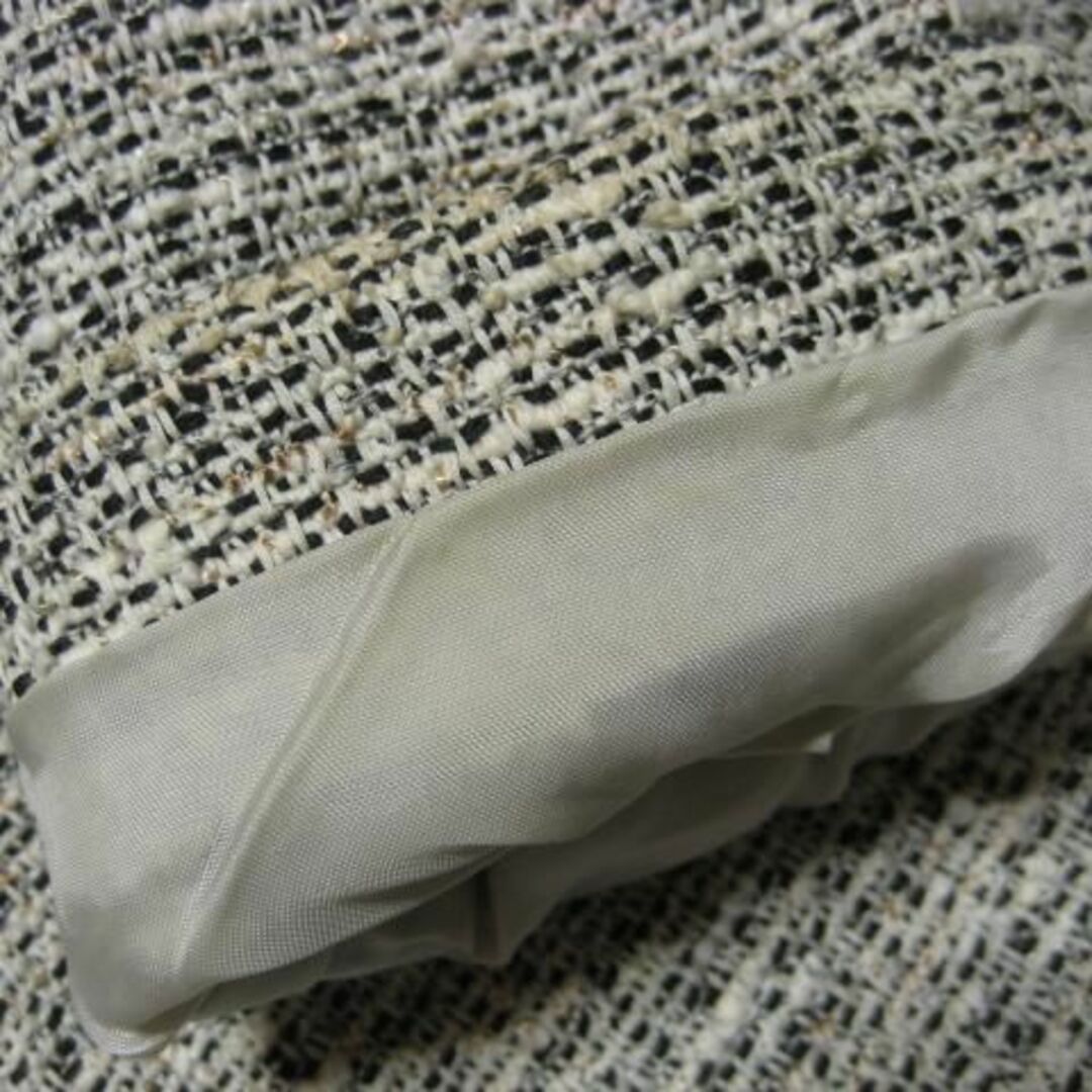 Theory luxe - セオリーリュクス 18年 ツイード ノーカラーコート