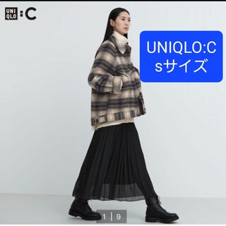 ユニクロ(UNIQLO)のUNIQLO C★シフォンプリーツスカート★sサイズ(ロングスカート)