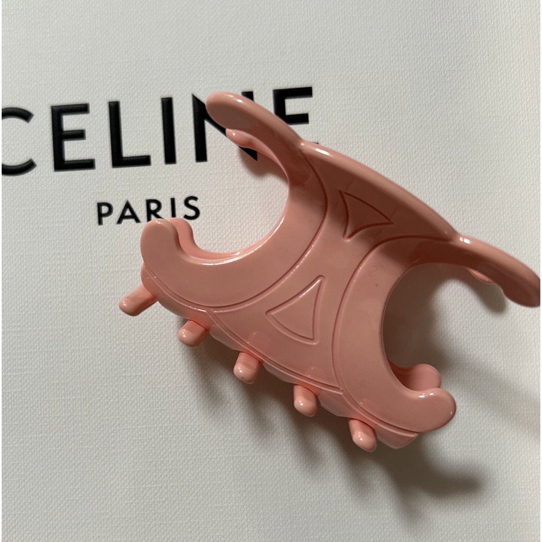 celine(セリーヌ)のセリーヌ　ピンク　ヘアクリップ　 レディースのヘアアクセサリー(バレッタ/ヘアクリップ)の商品写真