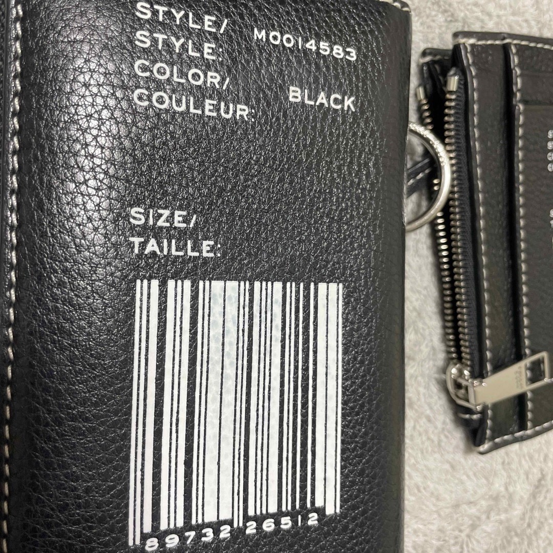 MARC JACOBS(マークジェイコブス)の値下げ マークジェイコブス  ブラック ザ タグ  レディースのファッション小物(財布)の商品写真