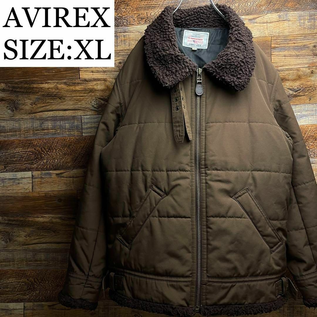 ART VINTAGE - AVIREXアビレックスB-3ボアフライトジャケット茶色