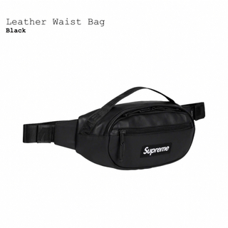 シュプリーム(Supreme)のSupreme Leather Waist Bag Black(ウエストポーチ)