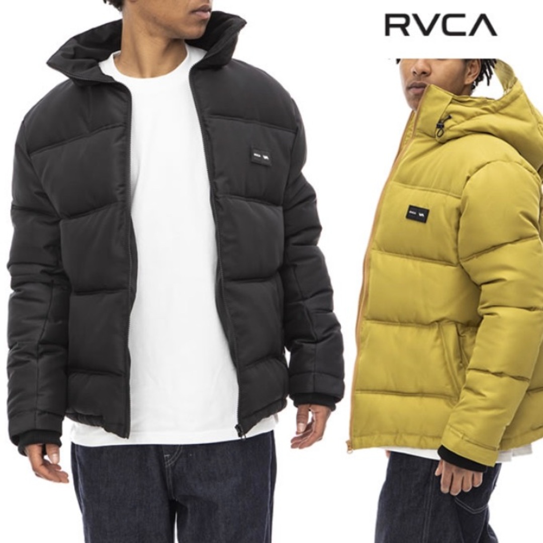 RVCA(ルーカ)の新品　22FW RVCA ジャケット VISOR  イエロー メンズのジャケット/アウター(ダウンジャケット)の商品写真