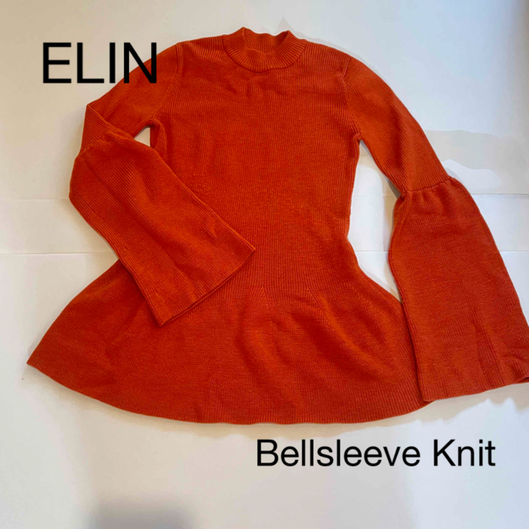 ELIN(エリン)のELIN ベルスリーブニット レディースのトップス(ニット/セーター)の商品写真