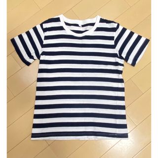 ムジルシリョウヒン(MUJI (無印良品))の無印キッズボーダーTシャツ★130(Tシャツ/カットソー)