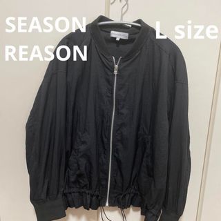 シマムラ(しまむら)の【即日発送】しまむら SEASON REASON 黒 シアーブルゾン(ブルゾン)