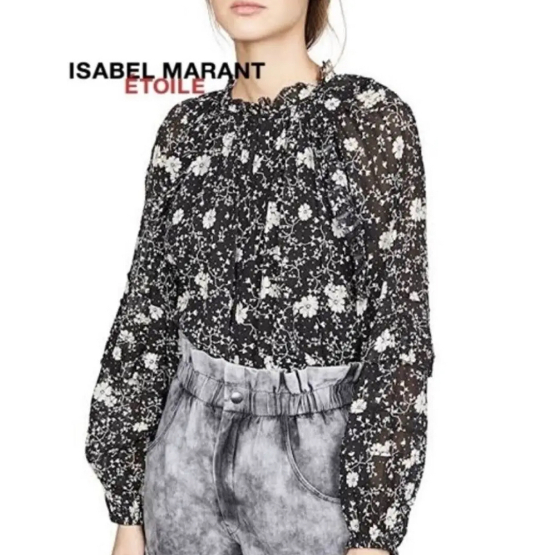 Isabel Marant(イザベルマラン)のISABEL MARANT ETOILEイザベルマランエトワール　花柄　ブラウス レディースのトップス(シャツ/ブラウス(長袖/七分))の商品写真