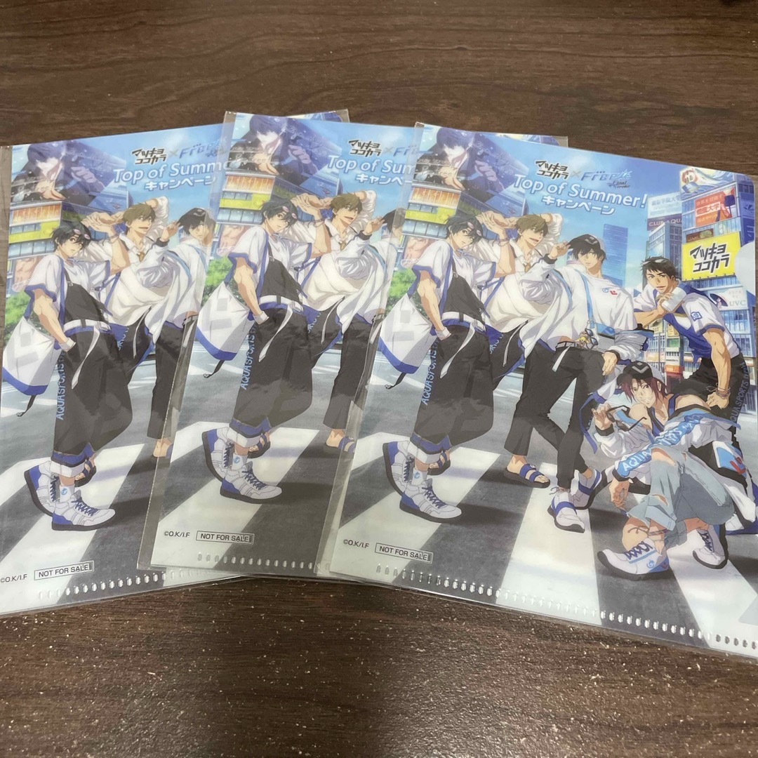 マツキヨココカラ×free! 参天製薬 クリアファイル エンタメ/ホビーのアニメグッズ(クリアファイル)の商品写真