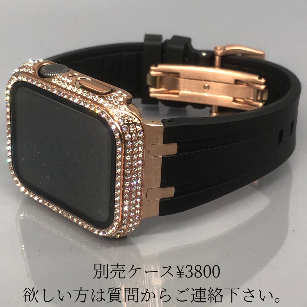 gb☆アップルウォッチバンド ラバーベルト カバー Apple Watch-