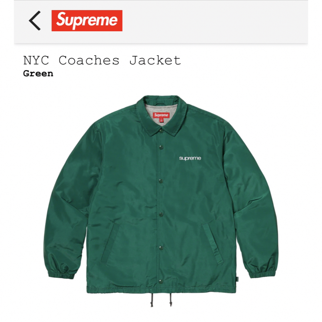 Supreme NYC Coaches Jacket コーチジャケット L