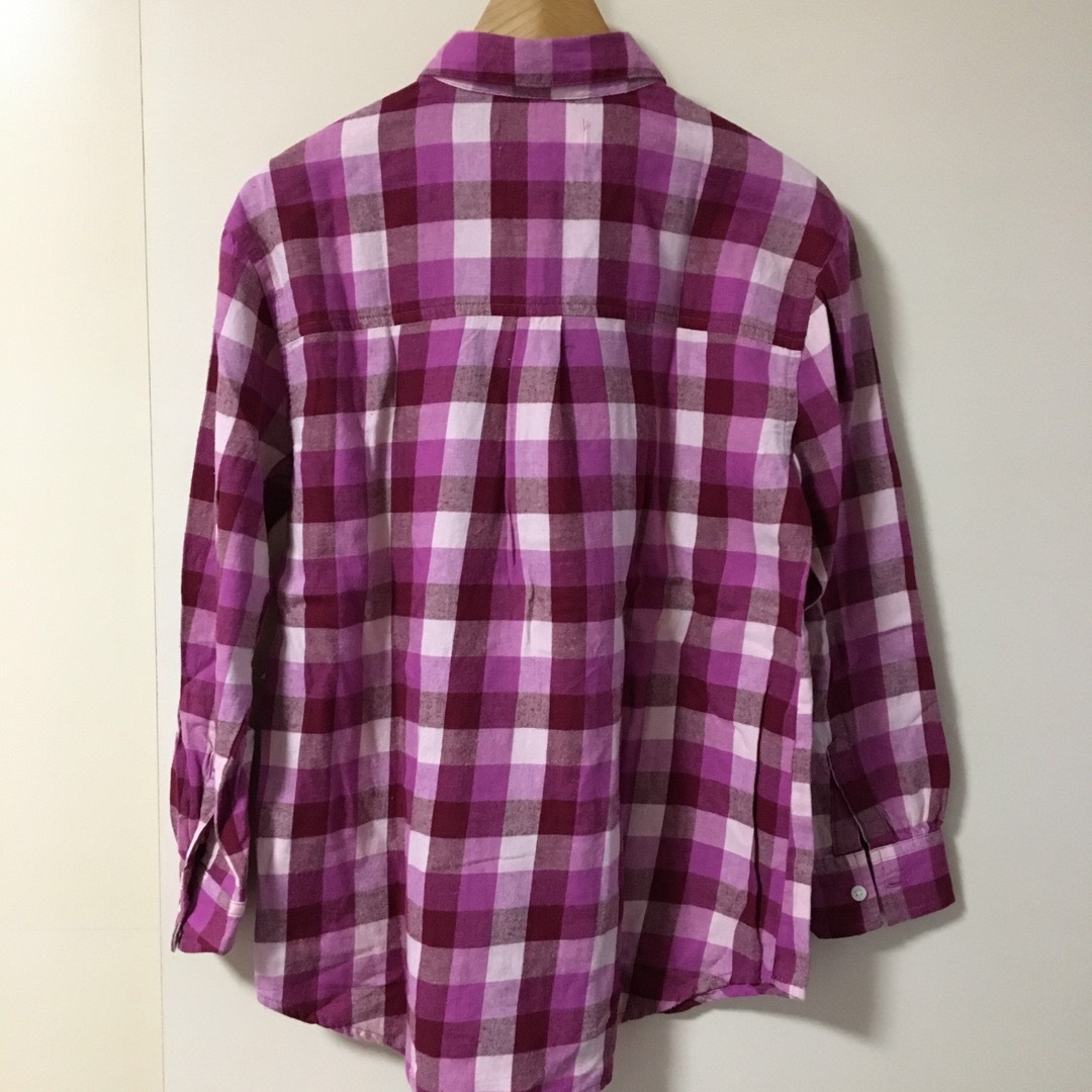 Old Navy(オールドネイビー)の新品★old navyオールドネイビー★綿100％　チェックネルシャツ　150㎝ キッズ/ベビー/マタニティのキッズ服女の子用(90cm~)(ブラウス)の商品写真