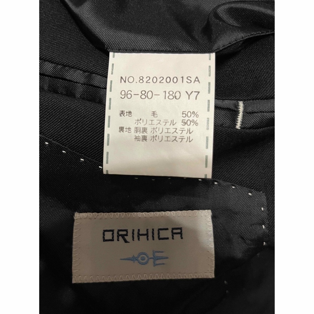 ORIHICA(オリヒカ)のクガバコ様専用ブラックスーツ メンズ ORIHICA オリヒカ 冠婚葬祭 Y7 メンズのスーツ(セットアップ)の商品写真